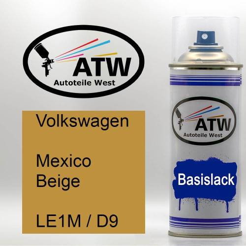 Volkswagen, Mexico Beige, LE1M / D9: 400ml Sprühdose, von ATW Autoteile West.